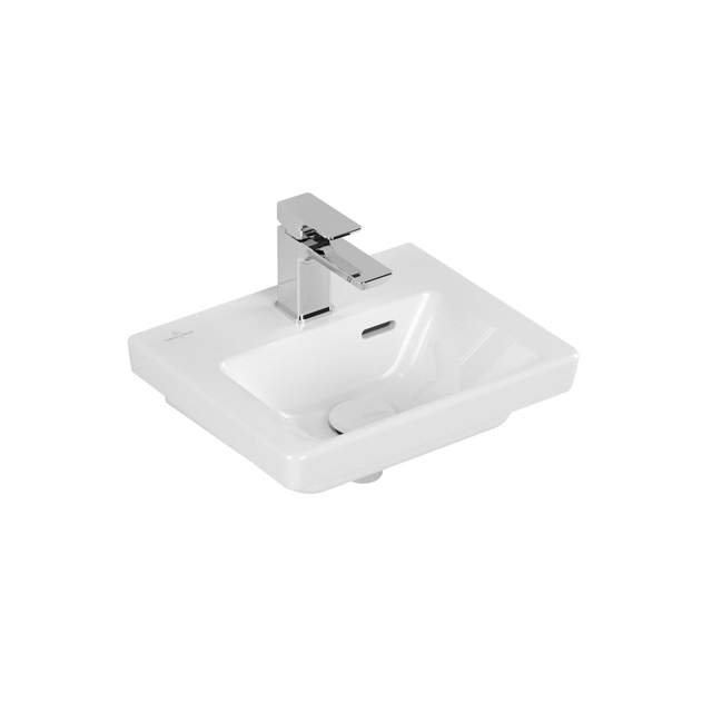 Villeroy & Boch Villeroy & Boch Subway 3.0 fontein 37x305cm - 1 kraangat met overloop wit 43703701
