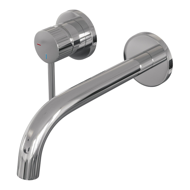 Brauer BRAUER Stripe Inbouw Wastafelmengkraan - gebogen uitloop en rozetten model A2 - chroom 5-CE-332