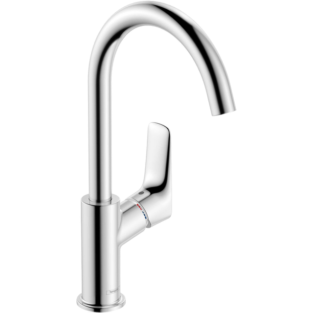 Hansgrohe Hansgrohe Logiss wastafelkraan 210 met hoge 120° draaibare uitloop met waste chroom 71130000