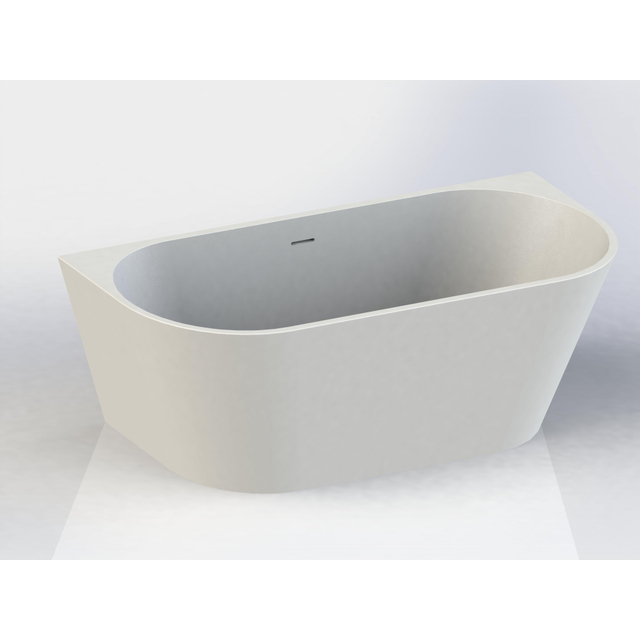 Arcqua Arcqua Pinto half vrijstaand ligbad 180x80 mat wit BAD116439