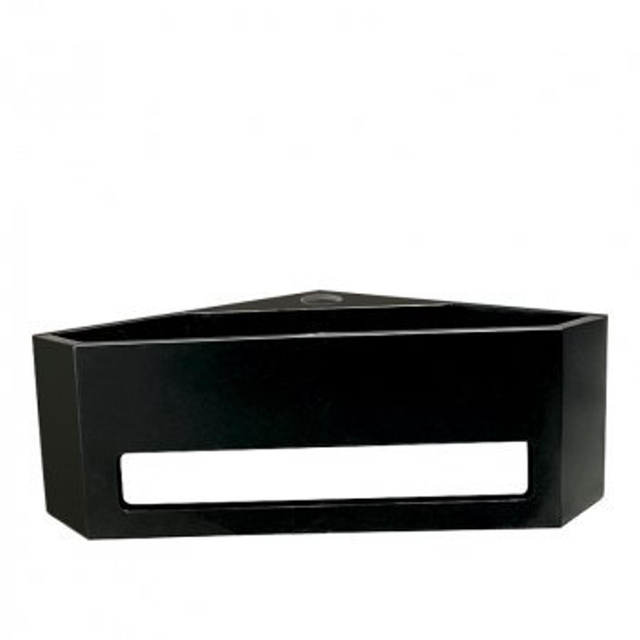 Wiesbaden Wiesbaden Julia hoekfontein Solid surface 35 x 35 x 16 cm mat zwart 36.4085