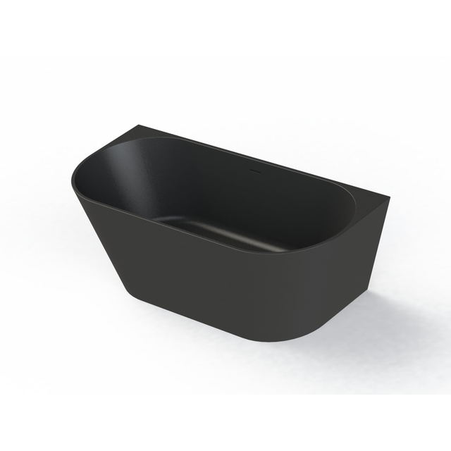 Arcqua Arcqua Pinto Halfvrijstaand Bad - 170x73cm - mat zwart BAD123334