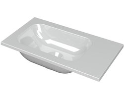 INK Enter Fontein - 40x22x1cm - 0 kraangaten - polystone wit glans 3404350