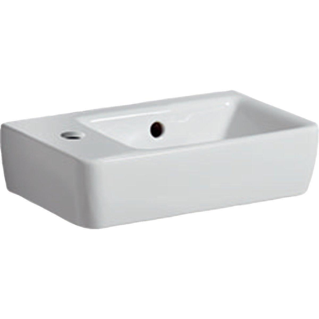 Geberit Geberit Renova Compact fontein compact met kraangat links met overloop 40x25x15cm wit 276240000