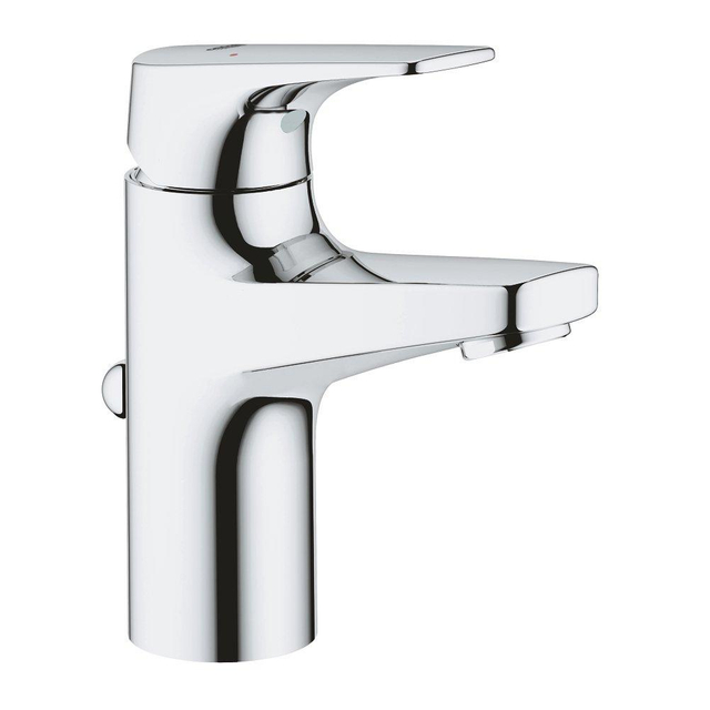 Grohe GROHE Bau Flow waterbesparende wastafelkraan S-size met waste chroom 23751000