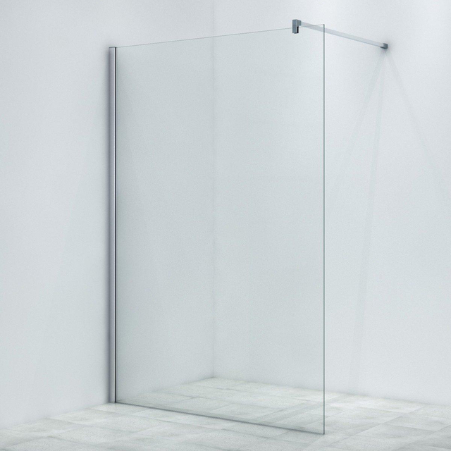Marenza Bellini Inloopdouche - 180x200cm - helder glas - chroom SW797904/SW797920