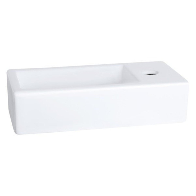 Differnz Differnz Ravo Fontein - 38.5x18.5x9.5cm - 1 kraangat rechts - keramiek wit 38.005.33