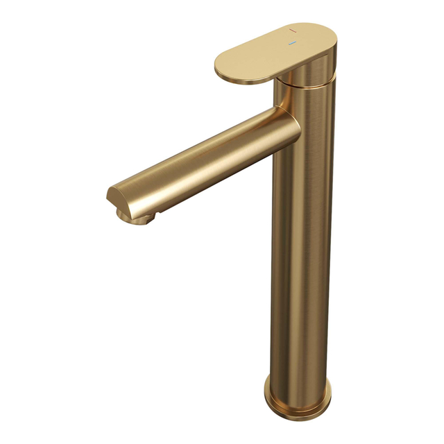 Brauer Brauer Gold - Edition Wastafelmengkraan opbouw - hoog - model C - PVD - geborsteld 5-GG-002-HD3 - Goud