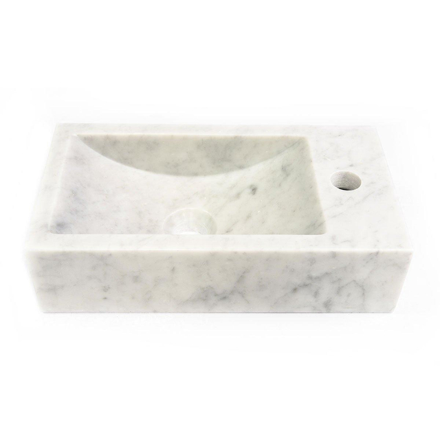 Saniclass Saniclass Dia Fontein - 22x40x10cm - natuursteen marmer CW 220x400x100 Small L/R