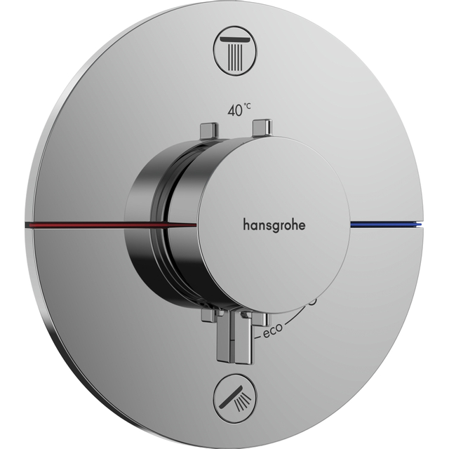 Hansgrohe Hansgrohe Showerselect Comfort S thermostaat - inbouw - 2 functies - chroom 15554000