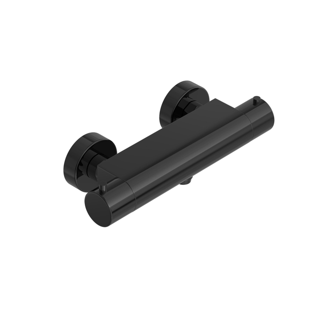 Hotbath Hotbath COBBER Thermostatische Douchemengkraan met 1/2 Gepolijst zwart PVD B008PBP