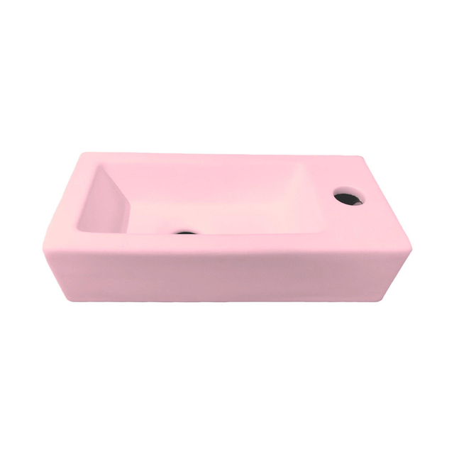 Best Design Best Design farnetta fontein rechts 37 x 18 x 9 cm mat-lichtroze lichtroze mat 4016800