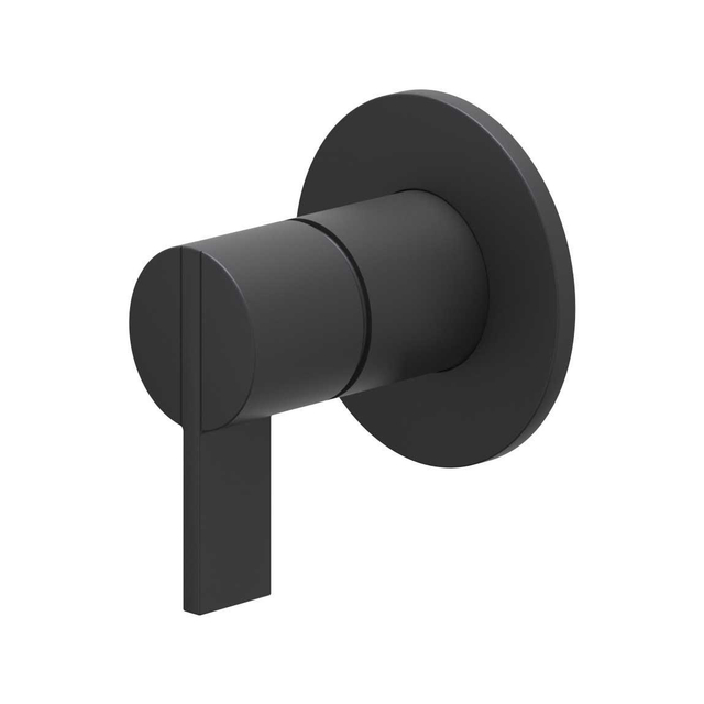 IVY Pact Afbouwdeel - voor inbouw douchemengkraan - eenhendel - ronde rozet - Mat zwart PED 6202052