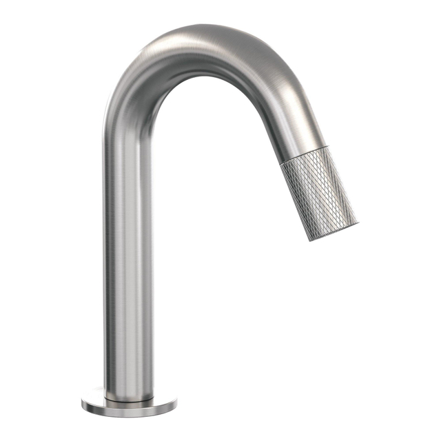 Brauer BRAUER Brushed Carving Fonteinkraan - opbouw - 12.1cm uitloop - RVS geborsteld 5-NG-321