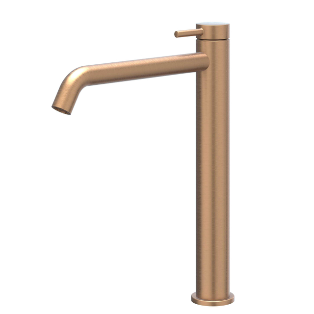 IVY Bond Wastafelmengkraan - opbouw - verhoogd - coldstart - Geborsteld mat koper PVD 6100205