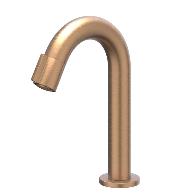 IVY Pact Fonteinkraan - gebogen - opbouw - laag - Geborsteld mat koper PVD 6402055