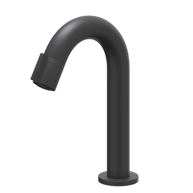IVY Pact Fonteinkraan - gebogen - opbouw - laag - Mat zwart PED 6402052