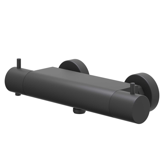 IVY Bond Thermostatische Douchekraan - opbouw - cooltouch - Mat zwart PED 6201002