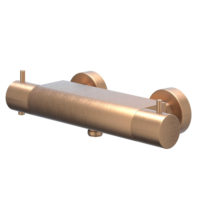 IVY Bond Thermostatische Douchekraan - opbouw - cooltouch - Geborsteld mat koper PVD 6201005