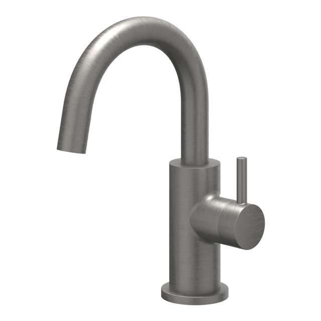 IVY Bond Fonteinkraan - opbouw - middelhoog - draaibare uitloop - Geborsteld metal black PVD 6401156