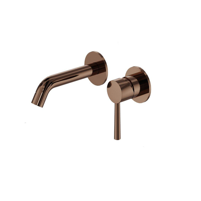 Fortifura Calvi Wastafelkraan - inbouw - met inbouwdeel - Geborsteld koper PVD (Koper) SW1171117