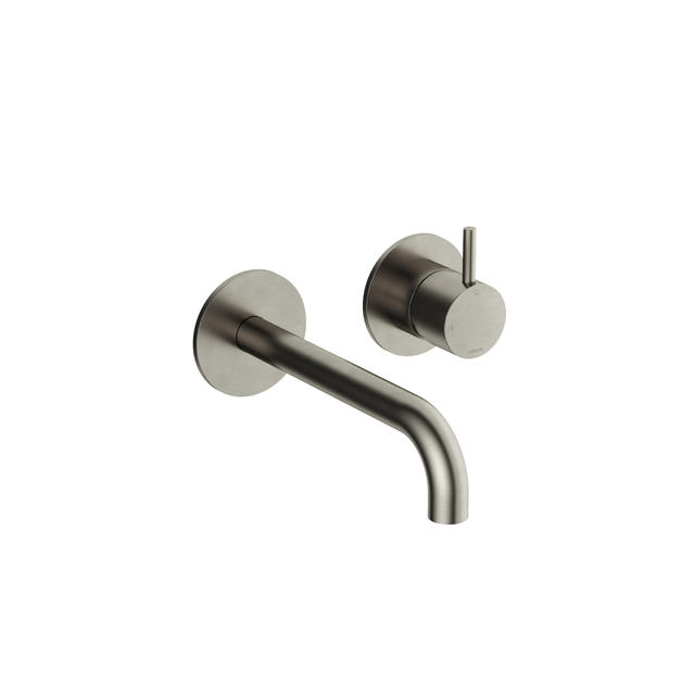 Hotbath Hotbath Cobber Afbouwdeel - voor wastafelkraan - 18cm uitloop - Geborsteld Nikkel CB105EXT18GN