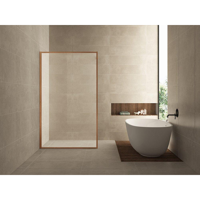 Wiesbaden Wiesbaden Square inloopdouche 900 x 2000 x 8 mm nano helder glas/geborsteld brons koper 20.3303