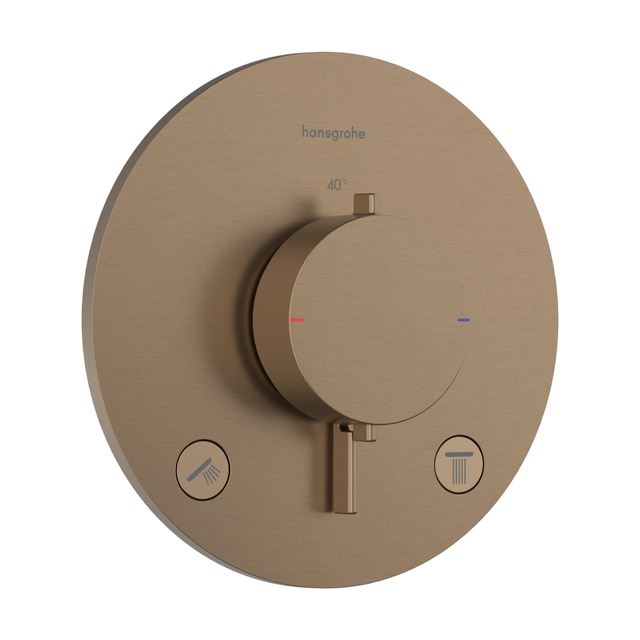 Hansgrohe Hansgrohe Ecostat Comfort S inbouwthermostaat - 2 functies - brushed bronze (brons) 33715140