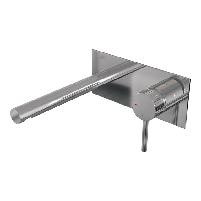 Brauer BRAUER Stripe Inbouw Wastafelmengkraan - rechte uitloop en afdekplaat model A1 - chroom 5-CE-330