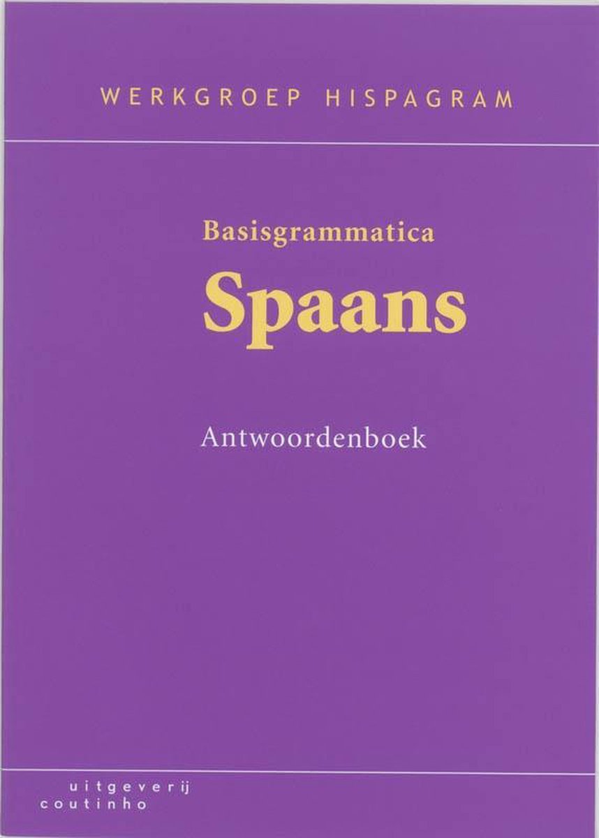 Basisgrammatica Spaans