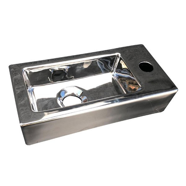 Best Design Best Design Farnetta fontein Rechts 37x18x9cm glans zilver 4005720 - Silver