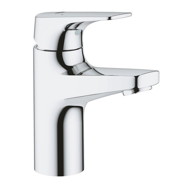 Grohe GROHE Bau Flow waterbesparende wastafelkraan S-size met gladde body chroom 23752000