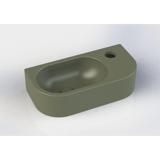 Royal Plaza Royal plaza Person fontein 40x20cm 1 kraangat Rechts zonder overloop mat groen