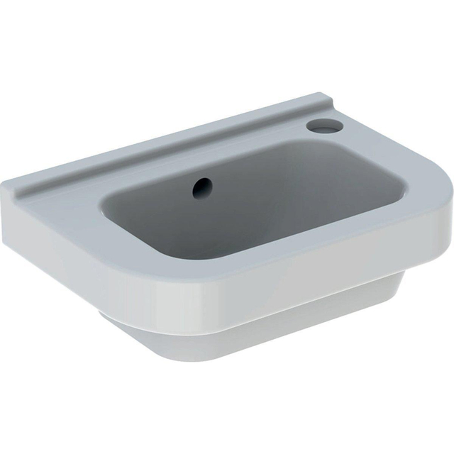Geberit 300 Basic fontein met kraangat rechts met overloop 36x25x15cm wit s8400100000g