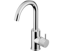 Hotbath Cobber X wastafelmengkraan met draaibare uitloop zonder waste chroom CX004CR