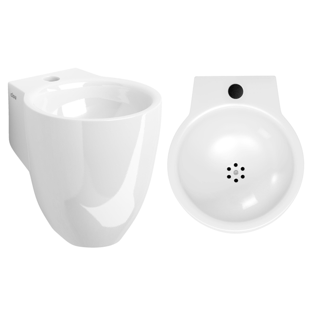 Clou Clou Flush 6 fontein 27x28cm kraangat Keramiek Wit CL/03.03060