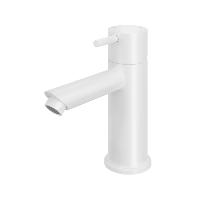 Hotbath Hotbath Cobber lage wastafelmengkraan met rechte uitloop zonder waste mat wit CB003SWH