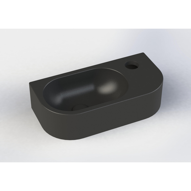 Royal Plaza Royal plaza Person fontein 40x20cm 1 kraangat R z/overloop mat zwart