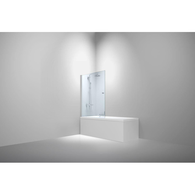 Van Rijn Products ST02 Badwand - 80x150cm - incl glasbehandeling - chroom ST02800
