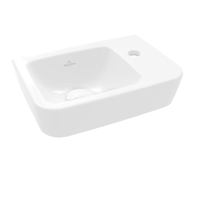 Villeroy & Boch Villeroy & Boch O.novo fontein 36X25cm - 1 kraangat rechts zonder overloop wit 43433701