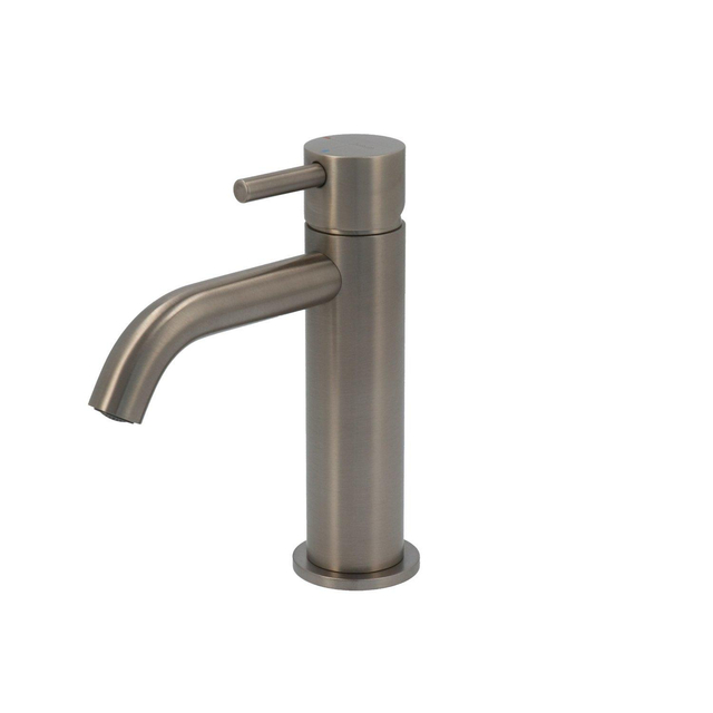 Hotbath Hotbath Laddy wastafelmengkraan zonder waste nikkel geborsteld L003GN