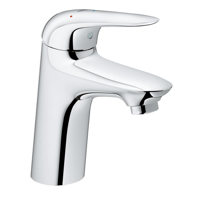 Grohe GROHE Wave New waterbesparende wastafelkraan M size ES met push open garnituur chroom 23583001