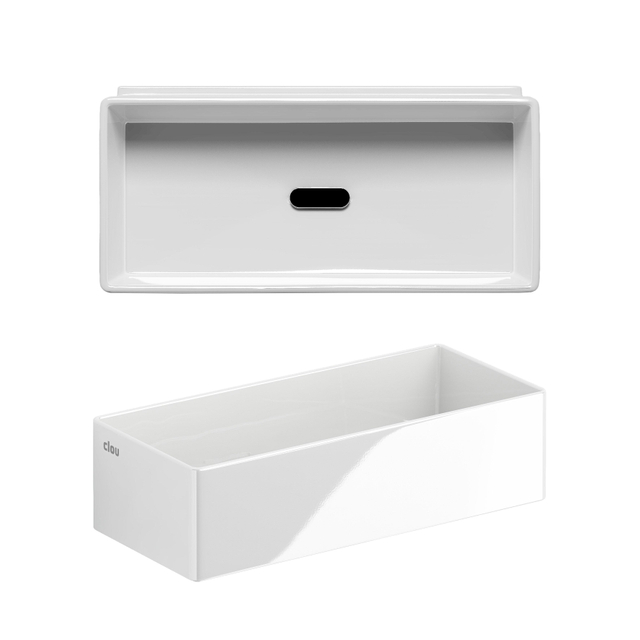 Clou Clou New Flush fontein 38x18cm zonder kranenbank keramiek glanzend wit CL/03.03431