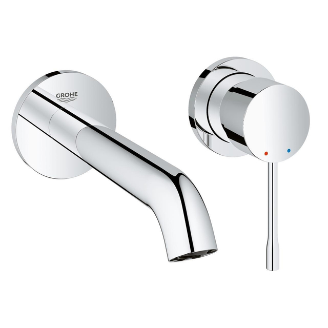 Grohe GROHE Essence New Wastafelkraan Inbouw - uitloop 18.3cm - M-size - zonder waste - chroom 19408001
