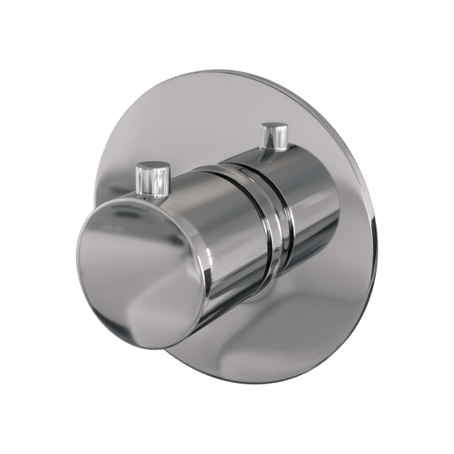 Brauer Brauer Chrome Edition inbouwthermostaat - met inbouwdeel - 1 gladde knop - chroom 5-CE-018RR