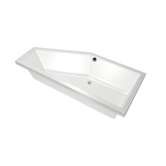 Xenz Xenz Society Hoekbad - 170x75x48 - afvoer Midden - Links - Compact - acryl - wit 6925-01