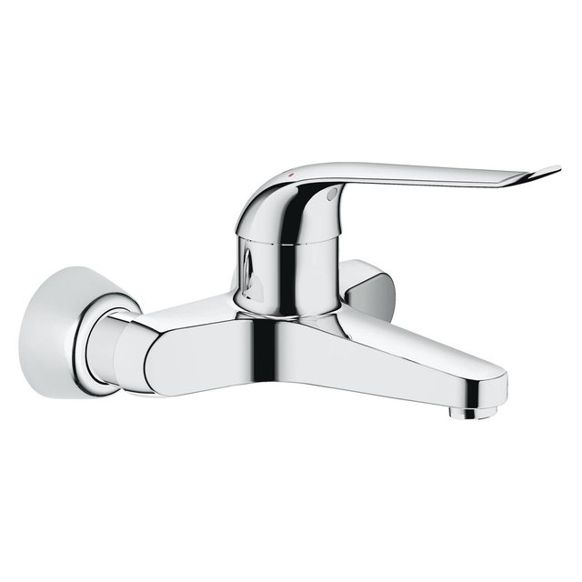Grohe GROHE Euroeco wandkraan met koppelingen inclusief hendel 17cm 20,3cm chroom 32778000
