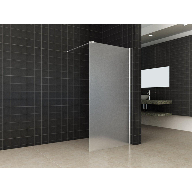 Wiesbaden Wiesbaden Comfort inloopdouche 900 x 2000 x 10 mm nano melkglas/chroom 20.3972