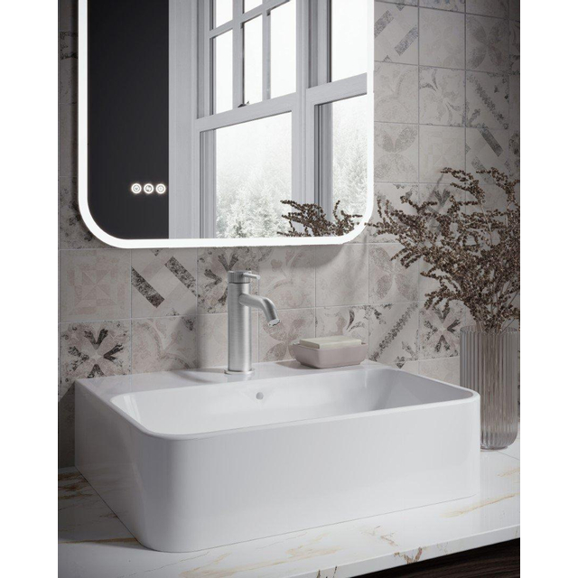 Crosswater Crosswater 3ONE6 Wastafelkraan - 14.7cm - opbouw - RVS - geborsteld RVS TS110DNS