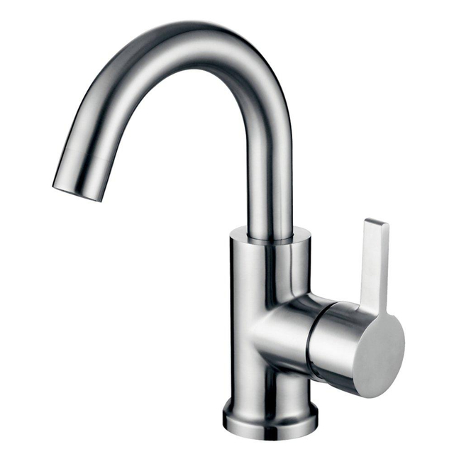 Wiesbaden Wiesbaden 304 Wes wastafelkraan met draaibare uitloop RVS 24.3712